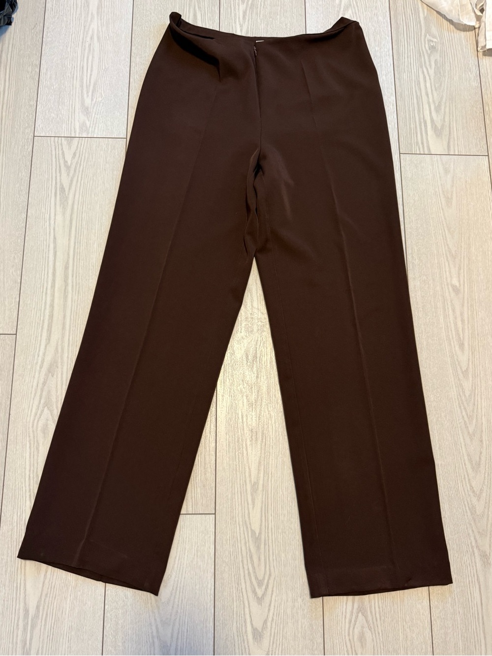 Joseph Ribkoff 12 chocolate brown wide leg dress pants vintage classic office